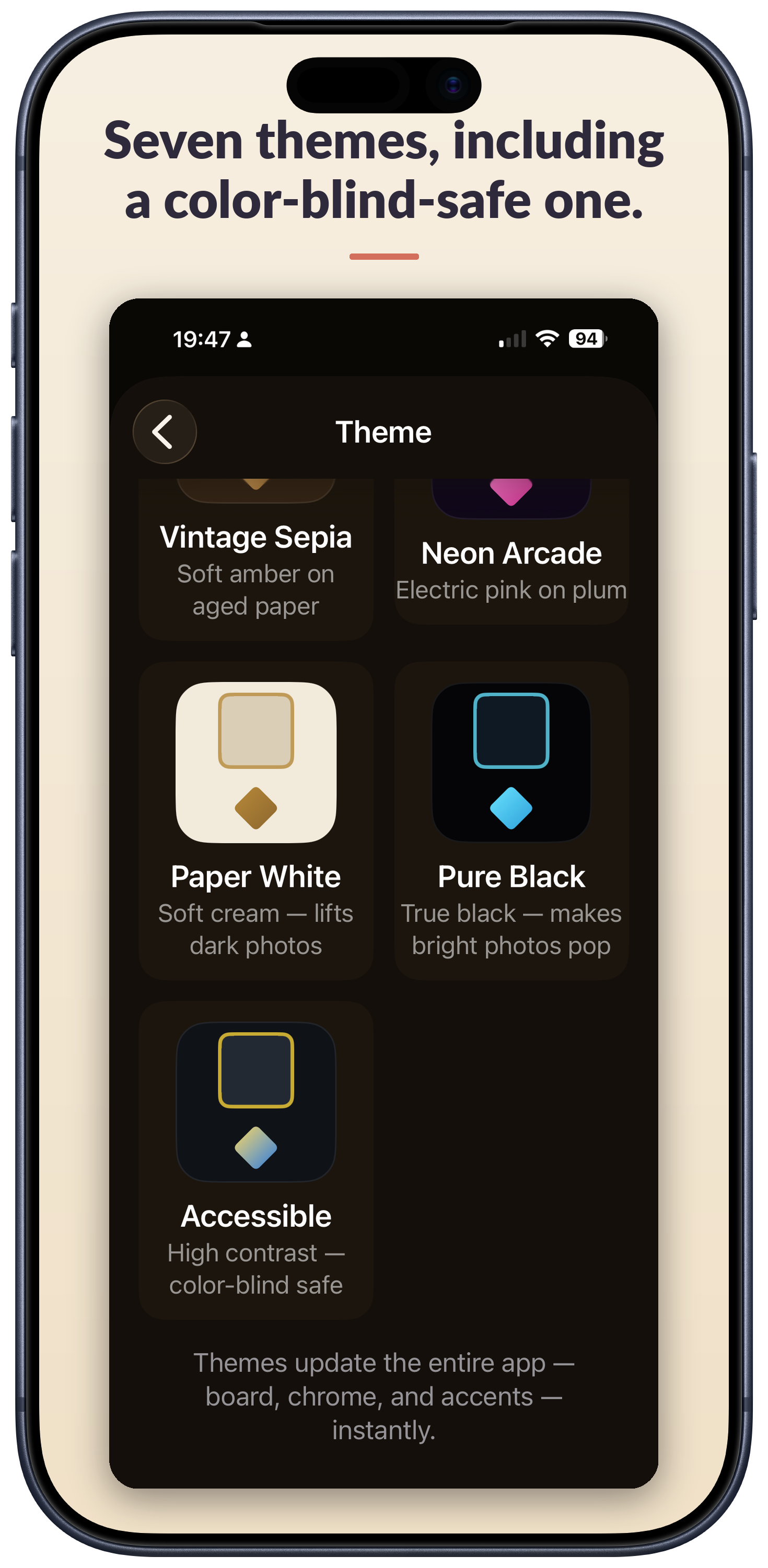 Theme chooser